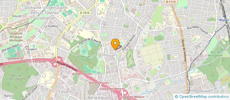 localisation de l'entreprise MADAME NAOMI PHILIPPE-GUILLIOD  TALENCE