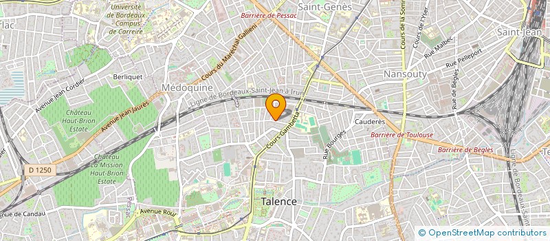 localisation de l'entreprise MADAME NAOMI TOUCHANT à TALENCE