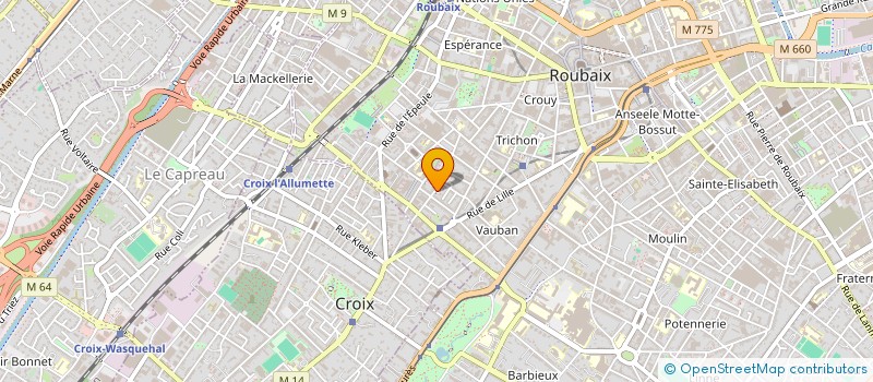 localisation de l'entreprise MADAME NAOMIE BUAYI KIALA  ROUBAIX