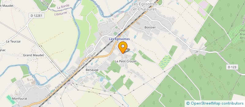 localisation de l'entreprise MADAME NAOMIE COMPTE  LES EGLISOTTES-ET-CHALAURES