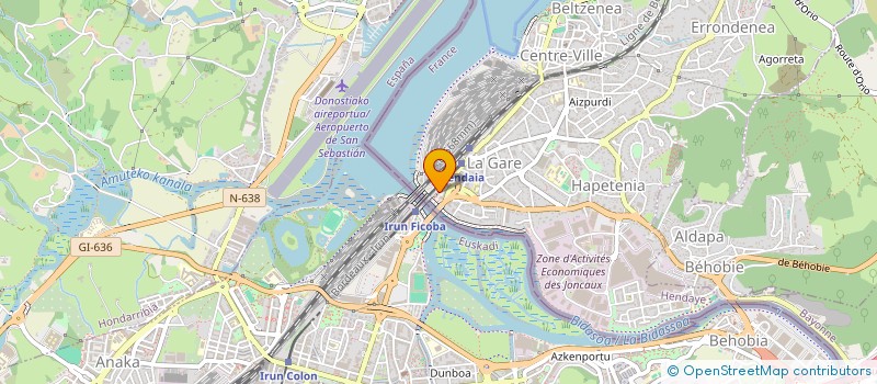 localisation de l'entreprise MADAME NAOMIE GARCIA  HENDAYE