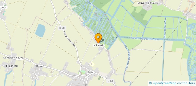 localisation de l'entreprise MADAME NAOMIE MOREL  DOIX LES FONTAINES