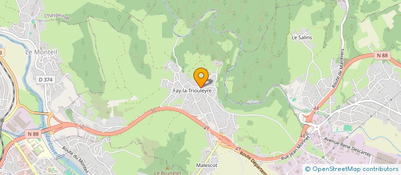 localisation de l'entreprise MADAME NAOMIE PUCHARD  SAINT-GERMAIN-LAPRADE