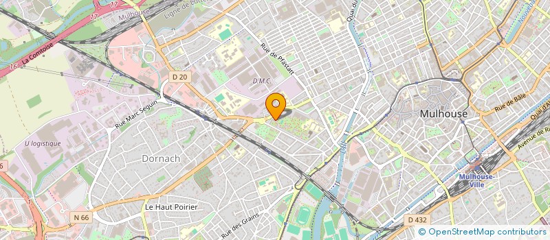 localisation de l'entreprise MADAME NAOUAL BAHACHAME  MULHOUSE