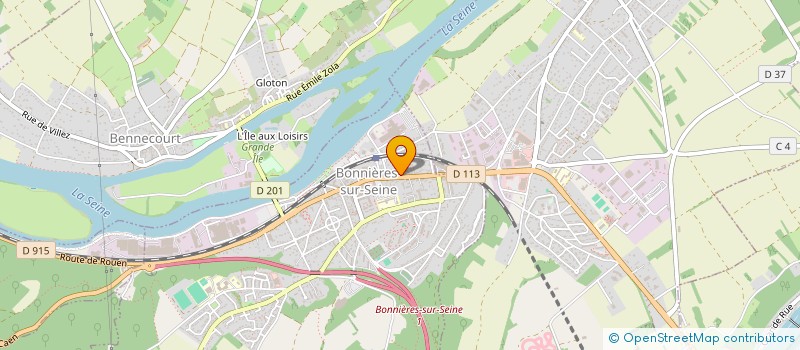 localisation de l'entreprise MADAME NAOUAL BENCHALAL  BONNIERES-SUR-SEINE