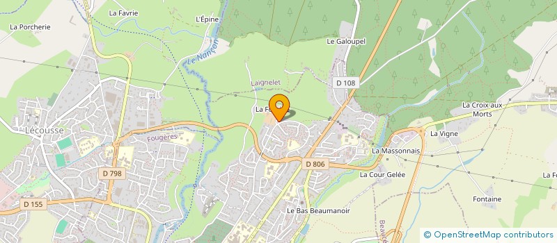 localisation de l'entreprise MADAME NAOUAL CHARQI  FOUGERES
