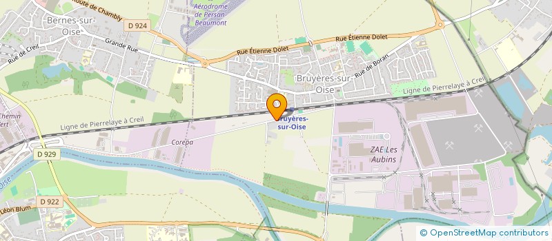 localisation de l'entreprise MADAME NAOUAL CHILAH  BRUYERES-SUR-OISE