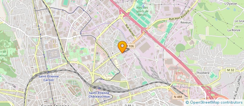 localisation de l'entreprise MADAME NAOUAL EZ-ZAHER  SAINT-ETIENNE