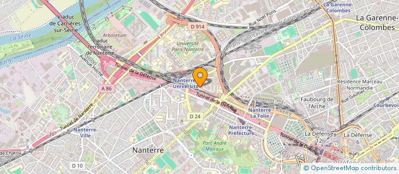 localisation de l'entreprise MADAME NAOUAL FARRAH  NANTERRE