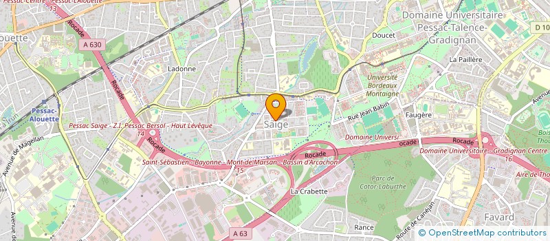 localisation de l'entreprise MADAME NAOUAL HABSSAYA  PESSAC