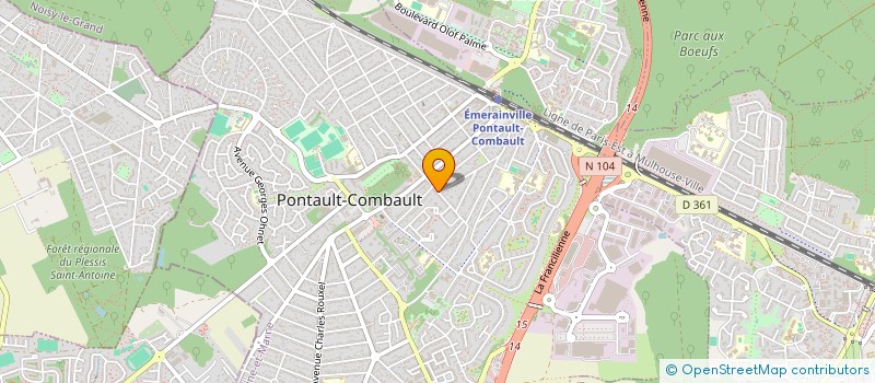 localisation de l'entreprise MADAME NAOUAL MOUZOURI à PONTAULT-COMBAULT