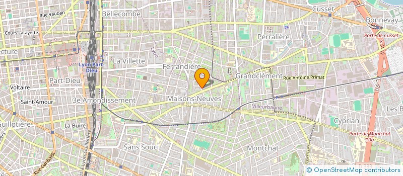 localisation de l'entreprise MADAME NAOUAL RAKH  VILLEURBANNE