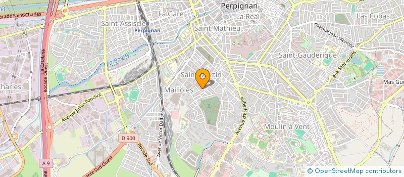 localisation de l'entreprise MADAME NAOUEL AZENNOUD  PERPIGNAN