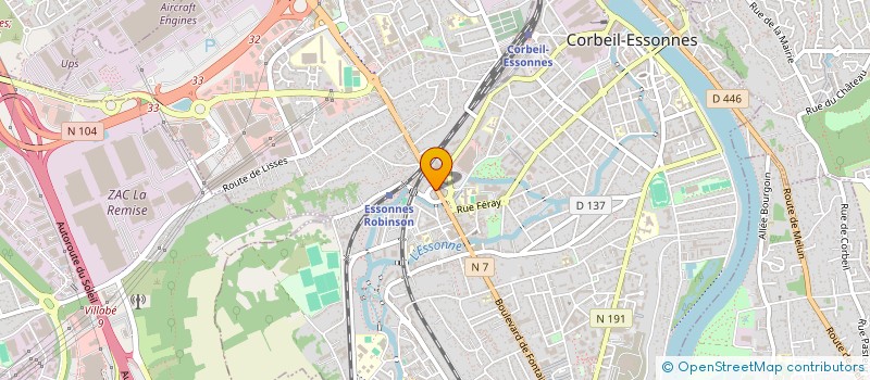 localisation de l'entreprise MADAME NAOUEL CHAROLLAIS à CORBEIL-ESSONNES