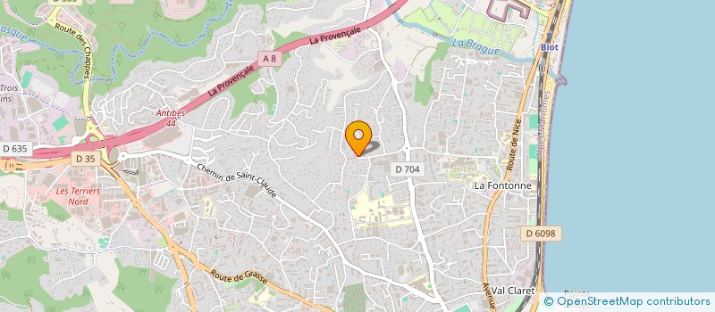 localisation de l'entreprise MADAME NAOUEL EL HARDE à ANTIBES