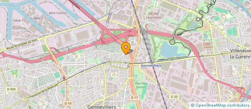 localisation de l'entreprise MADAME NAOUEL JABALLAH à GENNEVILLIERS