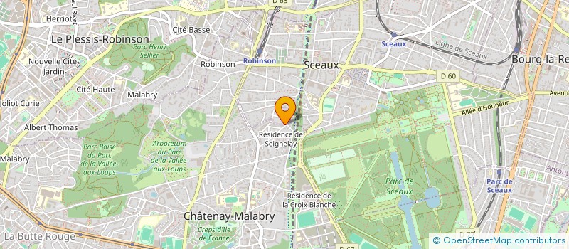 localisation de l'entreprise MADAME NAOUEL LEJRI à SCEAUX