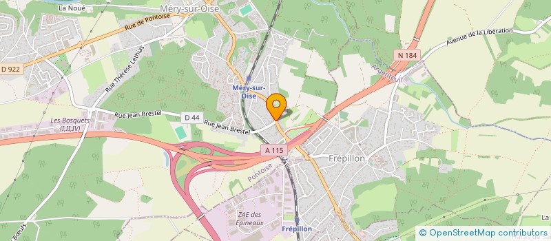 localisation de l'entreprise MADAME NAOUEL SEDRATI  MERY-SUR-OISE