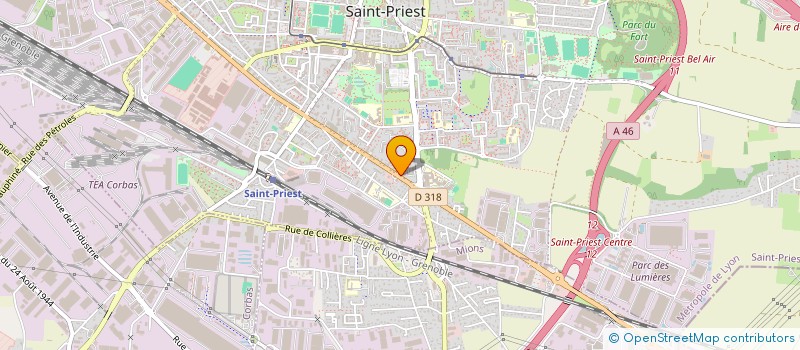 localisation de l'entreprise MADAME NAOUEL YAHIAOUI  SAINT-PRIEST