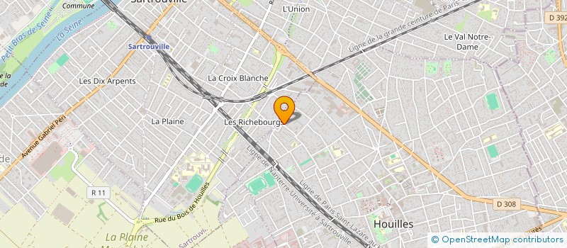 localisation de l'entreprise MADAME NAOUELLE BEN SEGHIR  HOUILLES