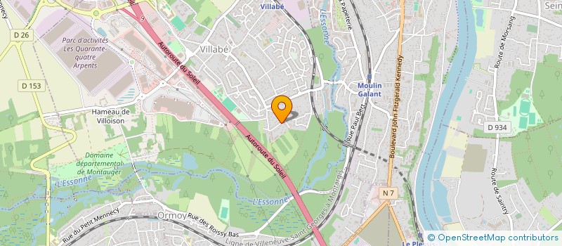 localisation de l'entreprise MADAME NAOUELLE HENNI  VILLABE