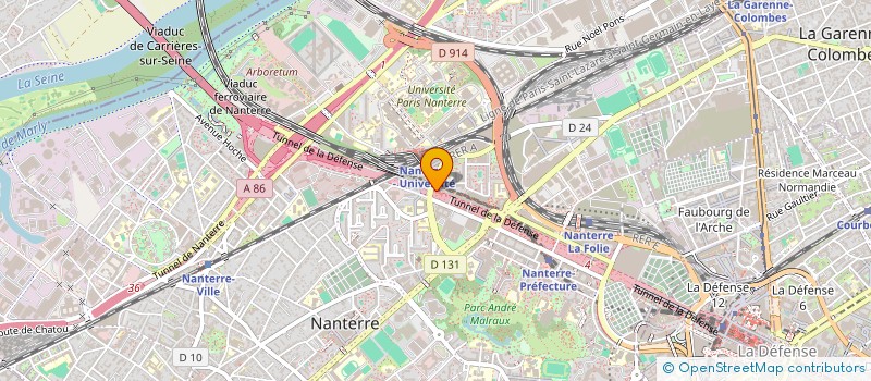 localisation de l'entreprise MADAME NAOURAZ BRAHIM  NANTERRE