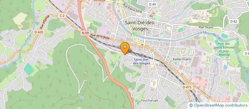 localisation de l'entreprise MADAME NAOWEL MOUTARDE à SAINT-DIE-DES-VOSGES