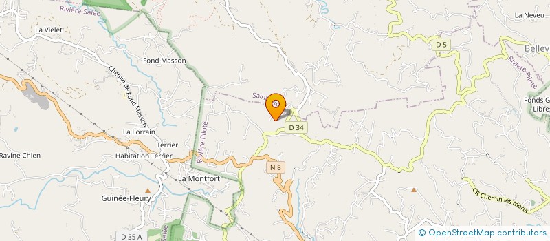 localisation de l'entreprise MADAME NARCISSE ALPHONSE  RIVIERE PILOTE