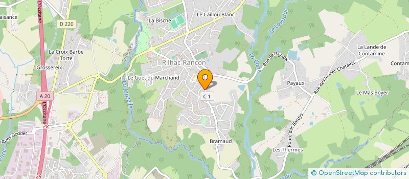 localisation de l'entreprise MADAME NARDJESS ABED  RILHAC-RANCON