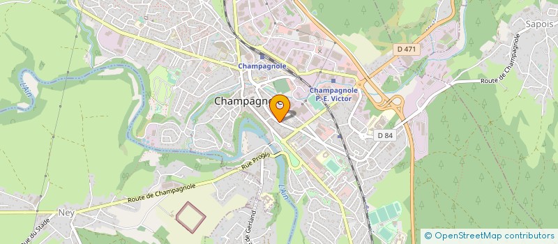 localisation de l'entreprise MADAME NAREE THONGTHIP  CHAMPAGNOLE