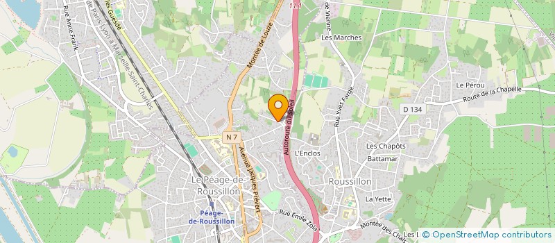 localisation de l'entreprise MADAME NARIFE SENER  LE PEAGE-DE-ROUSSILLON