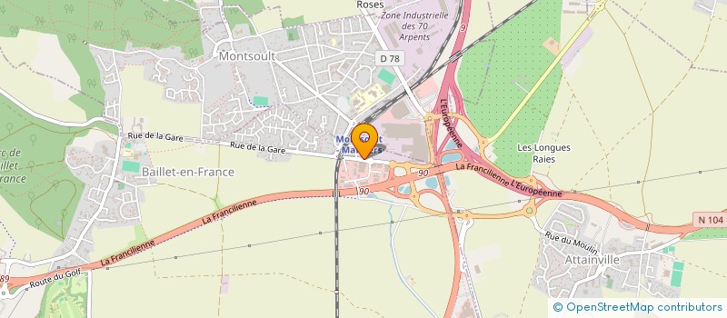 localisation de l'entreprise MADAME NARIMANE BOUARFA à BAILLET-EN-FRANCE