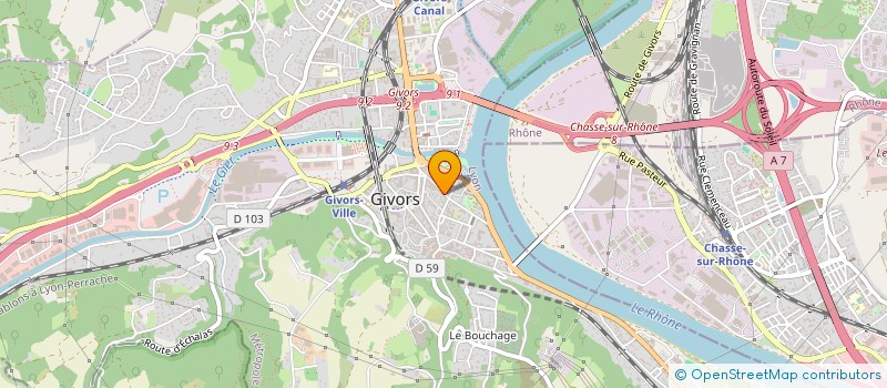 localisation de l'entreprise MADAME NARIMANE MANSOURI  GIVORS