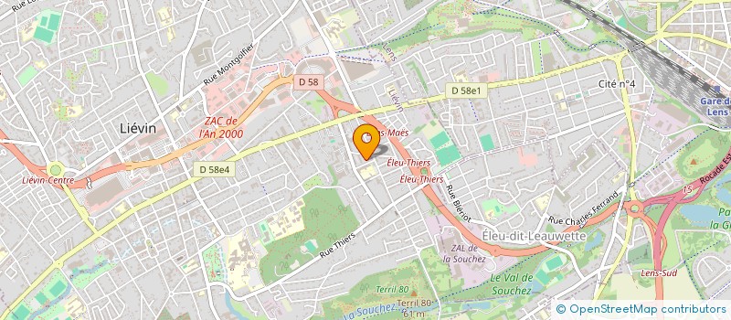 localisation de l'entreprise MADAME NARIMENE KEBBAB  LIEVIN