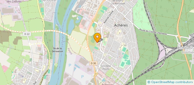 localisation de l'entreprise MADAME NARINDRASOA RAZAFINDRABE  ACHERES