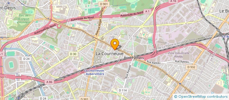 localisation de l'entreprise MADAME NARJESSE ASSADI à LA COURNEUVE