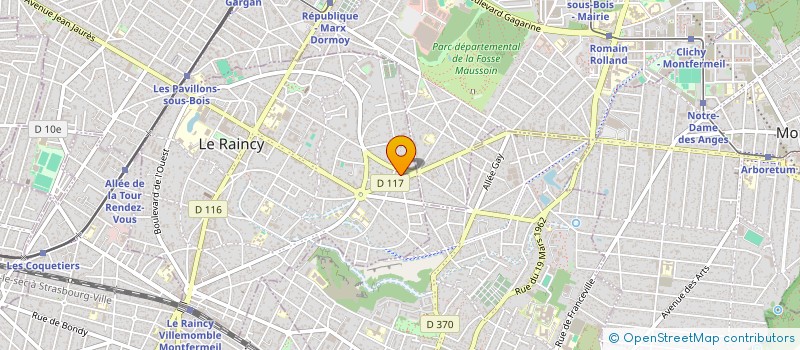 localisation de l'entreprise MADAME NARJESSE MEDJAHED  LE RAINCY