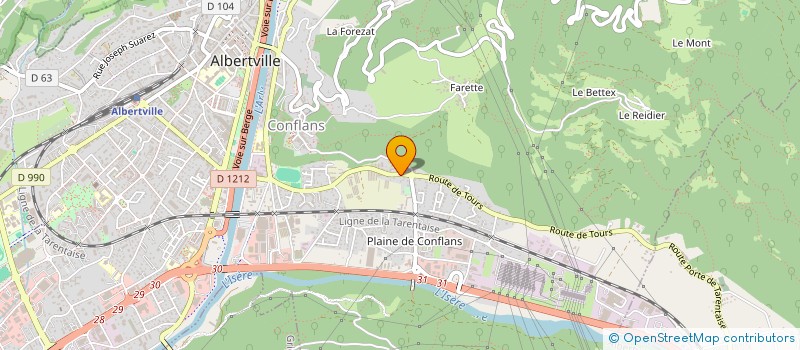 localisation de l'entreprise MADAME NARUMON JIPJUA  ALBERTVILLE