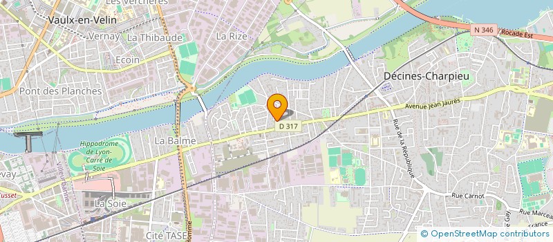 localisation de l'entreprise MADAME NASIHA BOUSKAYA  DECINES-CHARPIEU