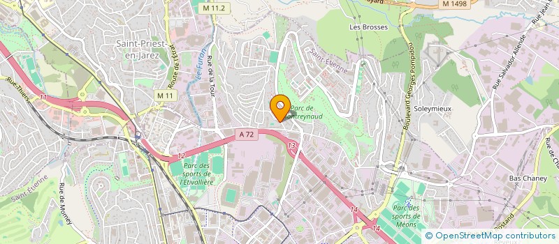 localisation de l'entreprise MADAME NASRINE ADLANE  SAINT-ETIENNE