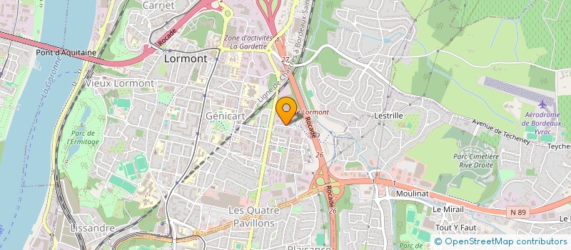 localisation de l'entreprise MADAME NASRINE AHSSAINI  LORMONT