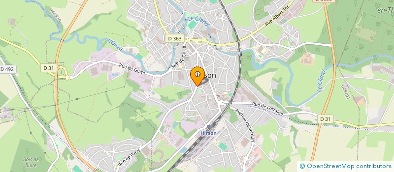 localisation de l'entreprise MADAME NASSERA BELAIDI  HIRSON