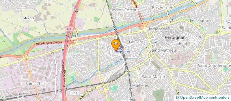 localisation de l'entreprise MADAME NASSERA BOUHLALA  PERPIGNAN
