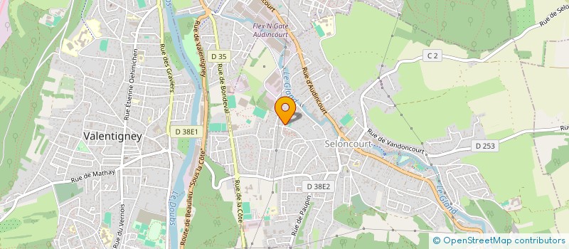 localisation de l'entreprise MADAME NASSERA HASSANE  SELONCOURT