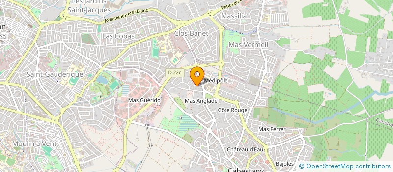 localisation de l'entreprise MADAME NASSERA MECHEROUR  CABESTANY