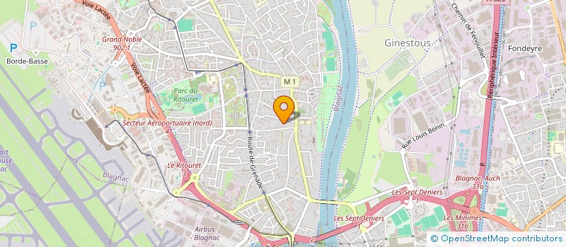 localisation de l'entreprise MADAME NASSIMA ABERBOUR à BLAGNAC