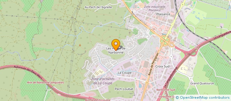 localisation de l'entreprise MADAME NASSIMA ARGAB JABAL  NARBONNE