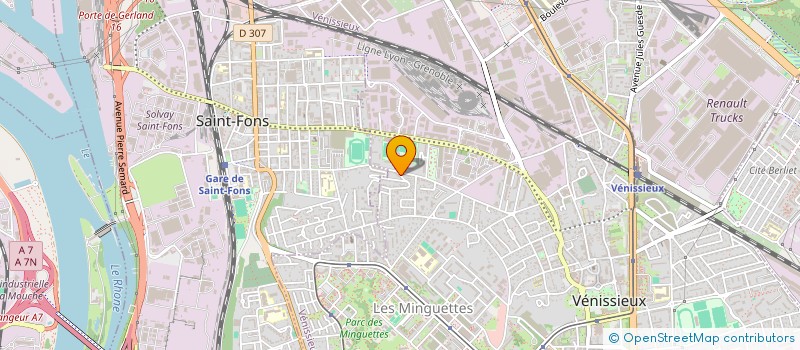 localisation de l'entreprise MADAME NASSIMA BELLABES  VENISSIEUX