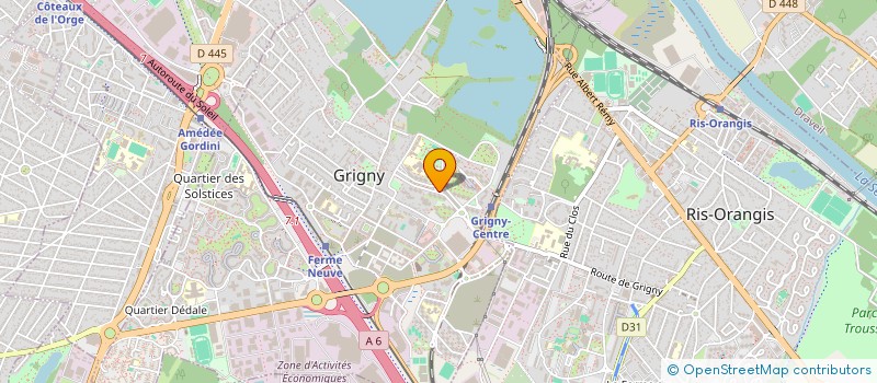 localisation de l'entreprise MADAME NASSIMA BENDAHMA  GRIGNY