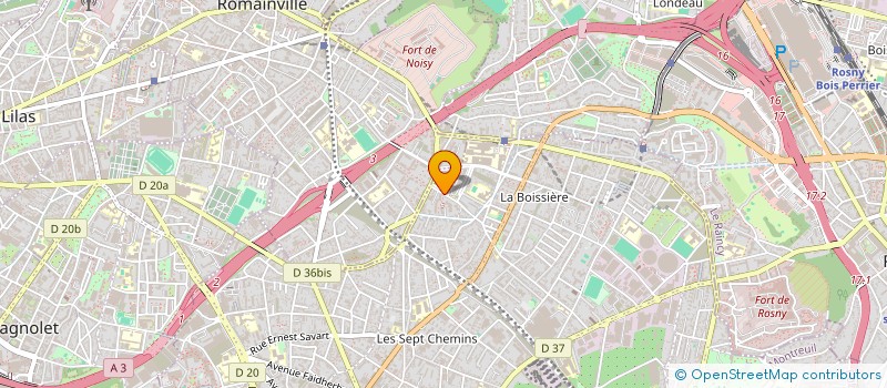 localisation de l'entreprise MADAME NASSIMA BENKHELLAT  MONTREUIL